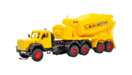 Viessmann 8013 - H0 - CarMotion Magirus-Deutz 3-achs Eckhauber mit Betonmischauflieger